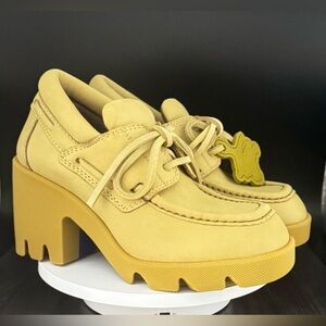 BURBERRY
Nubuck Leather 65mm Loafers 
Women’s Size EU 37